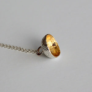 Acorn Necklace - Silver Chain