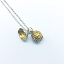 Load image into Gallery viewer, Acorn and Poppy Necklace - Silver/Gold