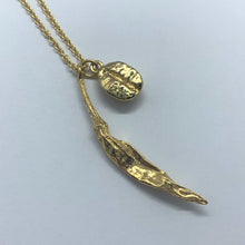 Load image into Gallery viewer, Chilli and Coffee Necklace - Gold