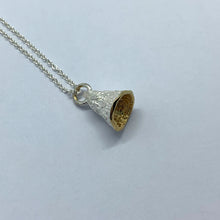 Load image into Gallery viewer, Cup Necklace - Silver with Gold Inside