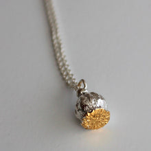 Load image into Gallery viewer, ANZAC Poppy Necklace - Silver + Gold