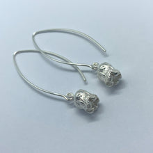 Load image into Gallery viewer, Rata Earrings - Silver with long hooks