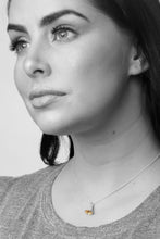 Load image into Gallery viewer, Cup Necklace - Silver with Gold Inside