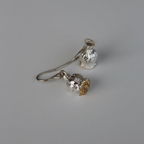 Anzac Poppy Earrings - Gold Tip