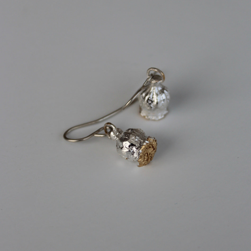 Anzac Poppy Earrings - Gold Tip